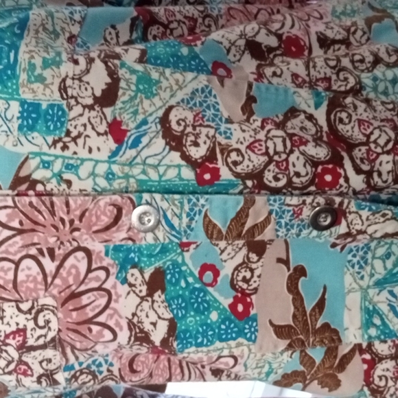 LH Sport Spring Summer Floral Pattern Jean Jacket - Picture 5 of 7